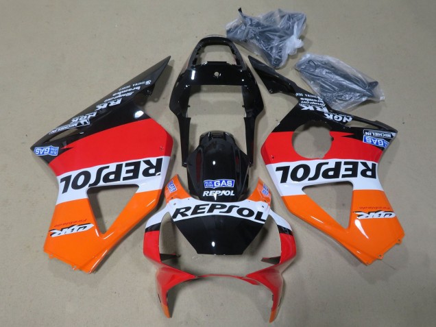Compra Carenado Moto Honda CBR900RR 954 2002-2003 - Naranja Blanco Rojo Negro Brillante Repsol