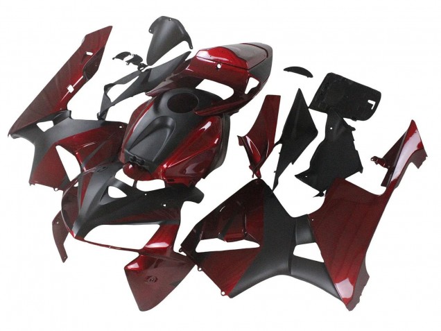 Compra Carenados Moto Honda CBR600RR 2005-2006 - Rojo Granate Negro Mate
