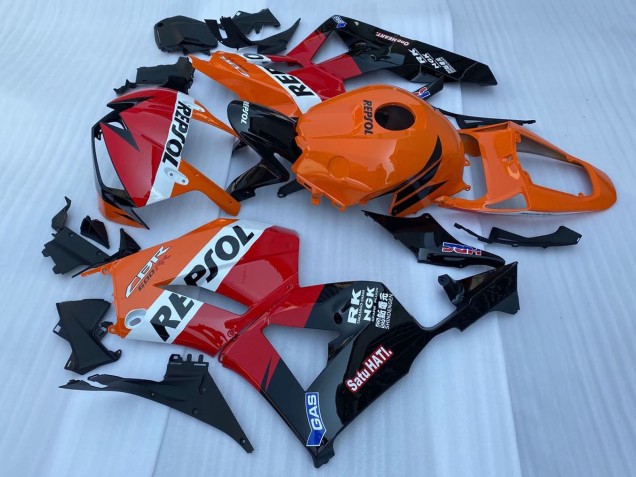 Compra Carenado Moto Honda CBR600RR 2013-2023 - Naranja Blanco Rojo Negro Brillante Repsol