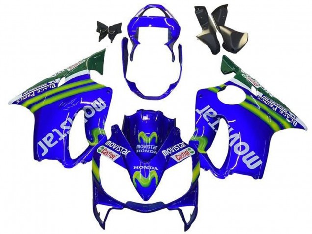 Compra Carenados Moto Honda CBR600 F4i 2001-2003 - Azul Verde Blanco MoviStar