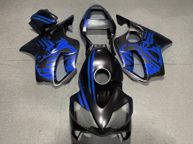 Compra Carenados Moto Honda CBR600 F4i 2001-2003 - Azul Negro Mate Cráneo