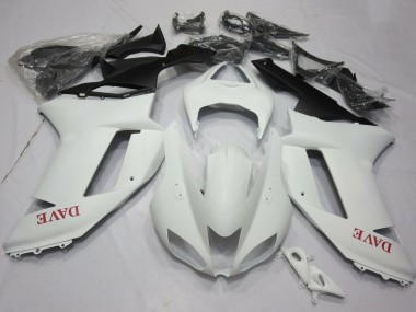 Compra Carenados Moto Kawasaki ZX6R 2007-2008 - Blanco Mate Rojo