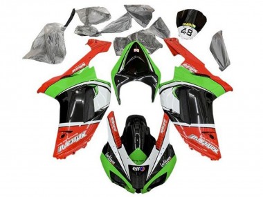 Compra Carenados Moto Kawasaki ZX6R 2007-2008 - Rojo Verde Negro Blanco