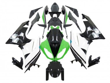 Compra Carenados Moto Kawasaki ZX6R 2009-2012 - Verde Blanco Negro Brillante