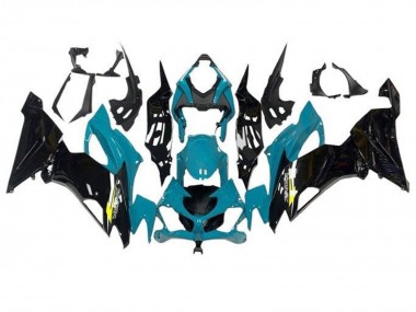 Compra Carenados Moto Kawasaki ZX6R 2019-2022 - Azul Verdoso Negro Brillante Amarillo