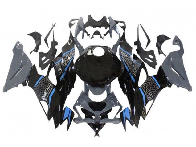 Compra Carenados Moto Kawasaki ZX6R 2019-2022 - Gris Azul Negro Honeycomb