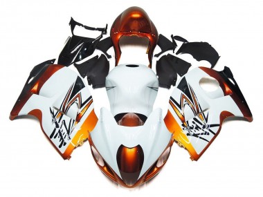 Compra Carenados Moto Suzuki GSXR 1300 Hayabusa 1996-2007 - Blanco Naranja Negro
