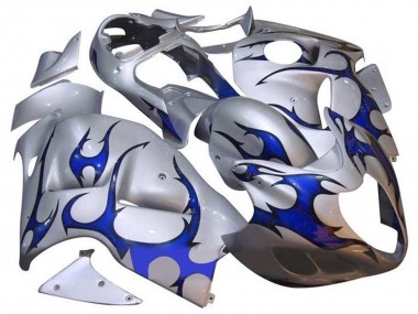 Compra Carenados Moto Suzuki GSXR 1300 Hayabusa 1996-2007 - Plata Azul Tribal