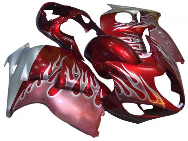 Compra Carenados Moto Suzuki GSXR 1300 Hayabusa 1996-2007 - Rojo Plata Llama