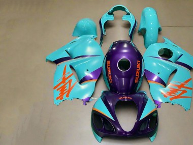 Compra Carenados Moto Suzuki GSXR 1300 Hayabusa 1996-2007 - Púrpura Mate Naranja Azul