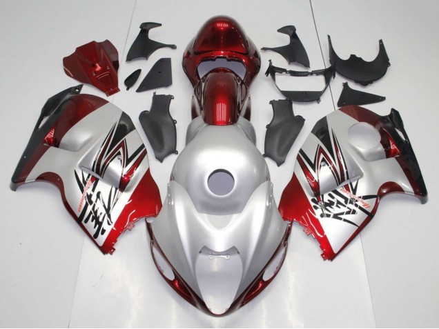 Compra Carenados Moto Suzuki GSXR 1300 Hayabusa 1996-2007 - Plata Rojo Caramelo Negro