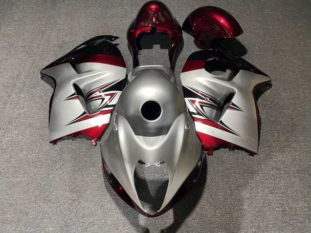 Compra Carenados Moto Suzuki GSXR 1300 Hayabusa 1996-2007 - Plata Rojo Caramelo