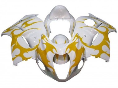 Compra Carenados Moto Suzuki GSXR 1300 Hayabusa 2008-2020 - Blanco Amarillo Tribal