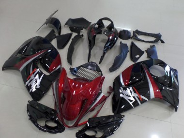 Compra Carenados Moto Suzuki GSXR 1300 Hayabusa 2008-2020 - Rojo Oscuro Negro Plata