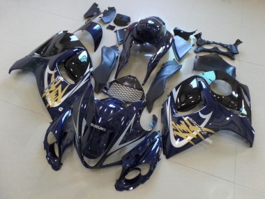 Compra Carenados Moto Suzuki GSXR 1300 Hayabusa 2008-2020 - Azul Oscuro Negro Oro Plata