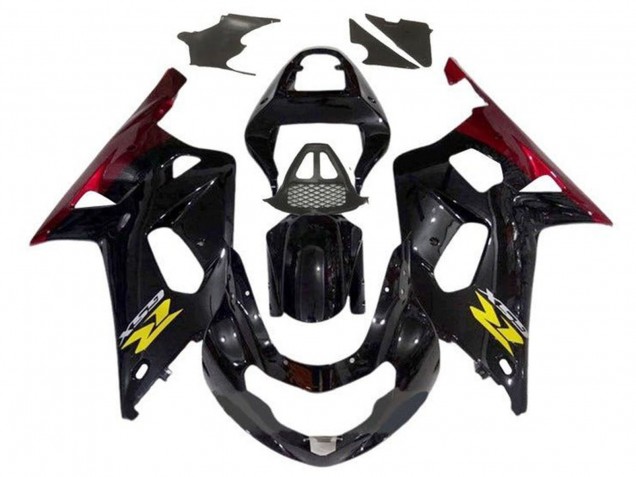 Compra Carenados Moto Suzuki GSXR1000 2000-2002 - Negro Brillante Rojo Amarillo