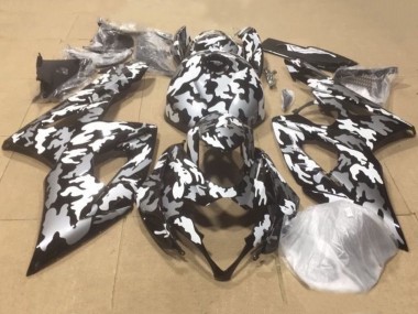 Compra Carenados Moto Suzuki GSXR1000 2000-2002 - Negro Blanco Gris Camouflage