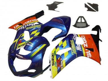 Compra Carenados Moto Suzuki GSXR1000 2000-2002 - Azul Amarillo Rojo Telefumica Motul