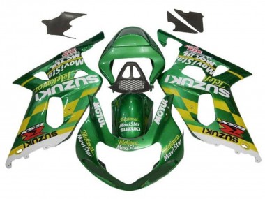 Compra Carenados Moto Suzuki GSXR1000 2000-2002 - Verde Amarillo Blanco Motul