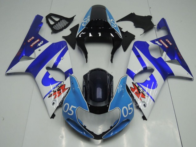 Compra Carenados Moto Suzuki GSXR1000 2000-2002 - Azul Blanco Negro Brillante Azul Claro 05