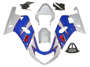 Compra Carenados Moto Suzuki GSXR1000 2000-2002 - Blanco Azul Rojo Pinstripe