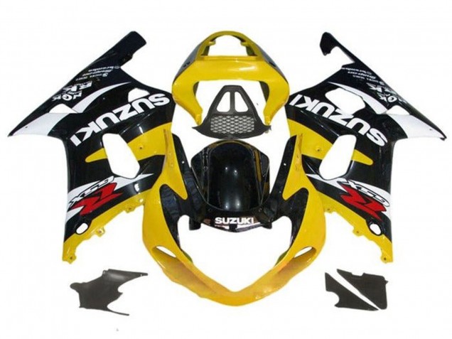 Compra Carenados Moto Suzuki GSXR1000 2000-2002 - Amarillo Negro Brillante Blanco Rojo