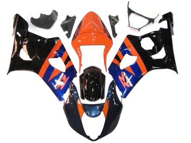 Compra Carenados Moto Suzuki GSXR 1000 2003-2004 - Naranja Azul Negro Brillante