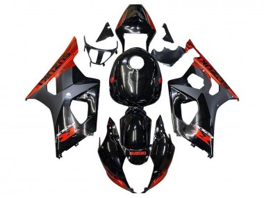 Compra Carenados Moto Suzuki GSXR 1000 2003-2004 - Negro Brillante Negro Mate Naranja