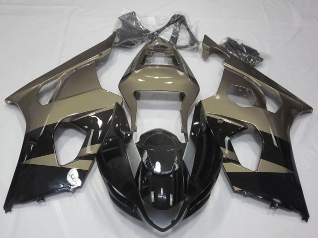Compra Carenados Moto Suzuki GSXR 1000 2003-2004 - Negro Brillante Taupe Brown