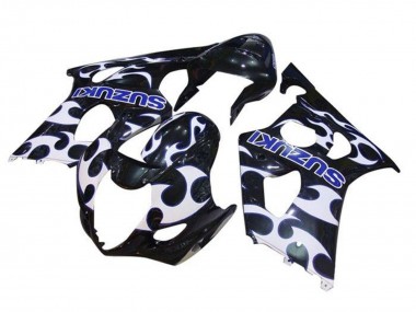 Compra Carenados Moto Suzuki GSXR 1000 2003-2004 - Negro Blanco Azul Tribal