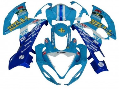 Compra Carenados Moto Suzuki GSXR 1000 2005-2006 - Azul Blanco Raya Rizla