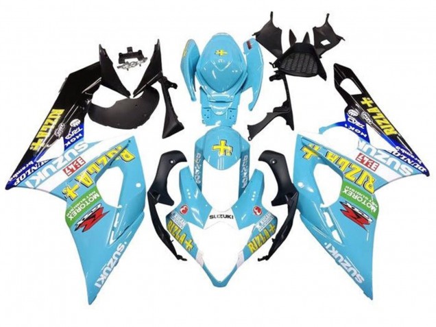 Compra Carenados Moto Suzuki GSXR 1000 2005-2006 - Azul Claro Verde Negro Amarillo Rizla