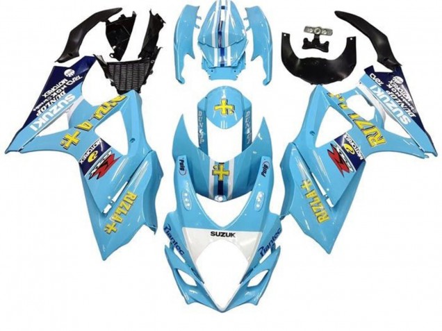 Compra Carenados Moto Suzuki GSXR 1000 2005-2006 - Azul Claro Amarillo Negro Rizla