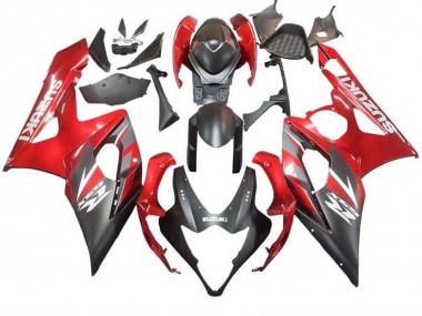 Compra Carenado Moto Suzuki GSXR 1000 2005-2006 - Negro Mate Rojo