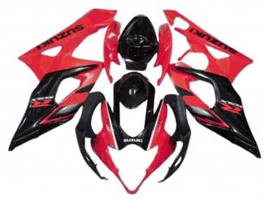 Compra Carenados Moto Suzuki GSXR 1000 2005-2006 - Rojo Negro Brillante Raya