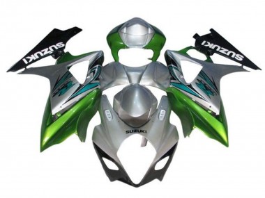 Compra Carenados Moto Suzuki GSXR 1000 2005-2006 - Plata Verde Negro