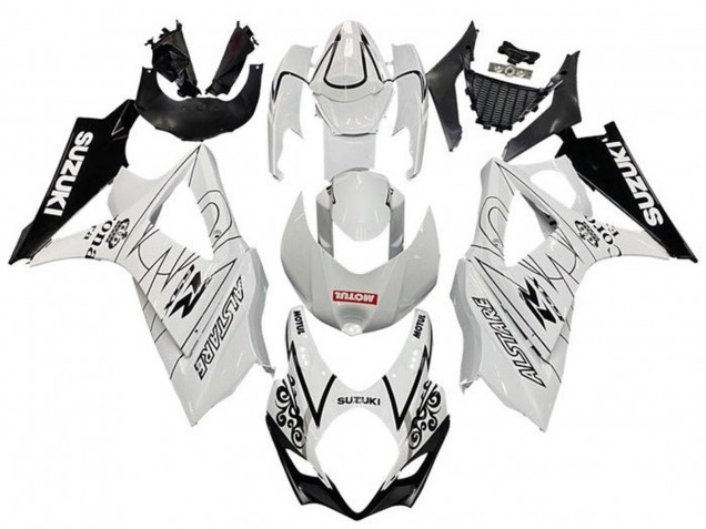 Compra Carenados Moto Suzuki GSXR 1000 2005-2006 - Blanco Negro Corona Motul