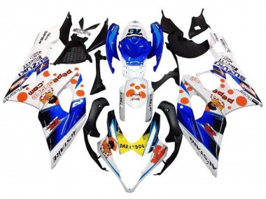 Compra Carenados Moto Suzuki GSXR 1000 2005-2006 - Blanco Azul Naranja Amarillo Dark Dog
