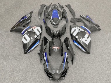 Compra Carenados Moto Suzuki GSXR1000 2017-2024 - Falso FibraCarbono Blanco Azul