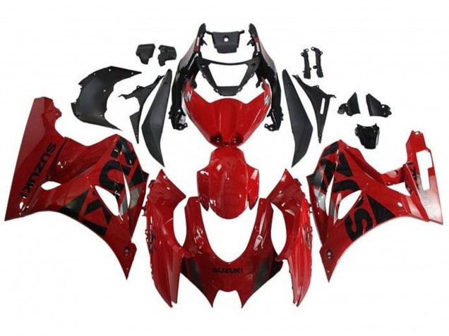 Compra Carenados Moto Suzuki GSXR1000 2017-2024 - Rojo Negro Plata