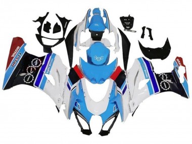 Compra Carenados Moto Suzuki GSXR1000 2017-2024 - Blanco Azul Raya Rojo