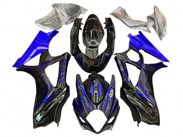 Compra Carenados Moto Suzuki GSXR 1000 2007-2008 - Negro Azul Llama
