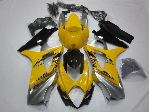 Compra Carenados Moto Suzuki GSXR 1000 2007-2008 - Amarillo Plata Negro
