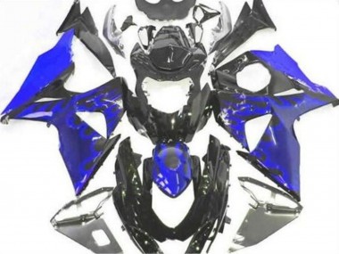 Compra Carenado Moto Suzuki GSXR 1000 2009-2016 - Negro Brillante Azul Llama