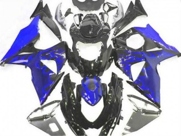 Compra Carenado Moto Suzuki GSXR 1000 2009-2016 - Negro Brillante Azul Llama