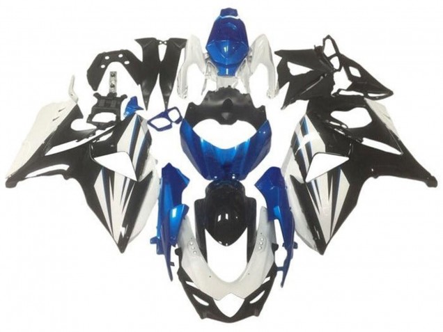 Compra Carenado Moto Suzuki GSXR 1000 2009-2016 - Blanco Azul Negro Brillante