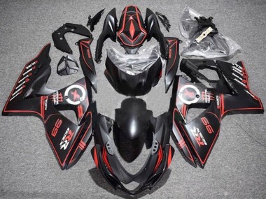 Compra Carenados Moto Suzuki GSXR 1000 2009-2016 - Negro Mate Rojo Pinstripe