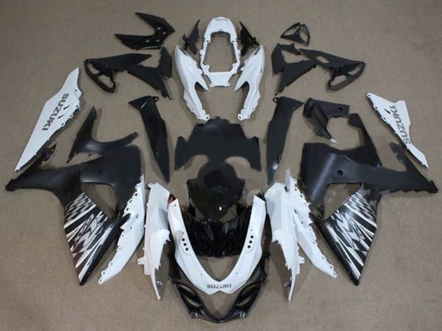 Compra Carenados Moto Suzuki GSXR 1000 2009-2016 - Blanco Negro Plata Checker