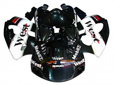 Compra Carenados Moto Suzuki GSXR 600 / GSXR 750 1996-2000 - Negro Blanco West