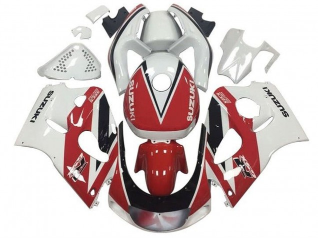 Compra Carenados Moto Suzuki GSXR 600 / GSXR 750 1996-2000 - Rojo Blanco Negro Raya